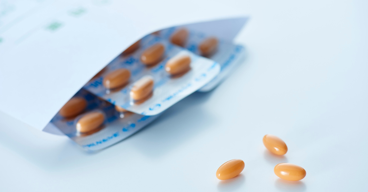 pharmaceutical pills in packet