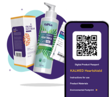 digital product passport QR code being scanned with a phone