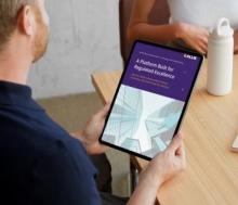 man reading labeling guide on ipad